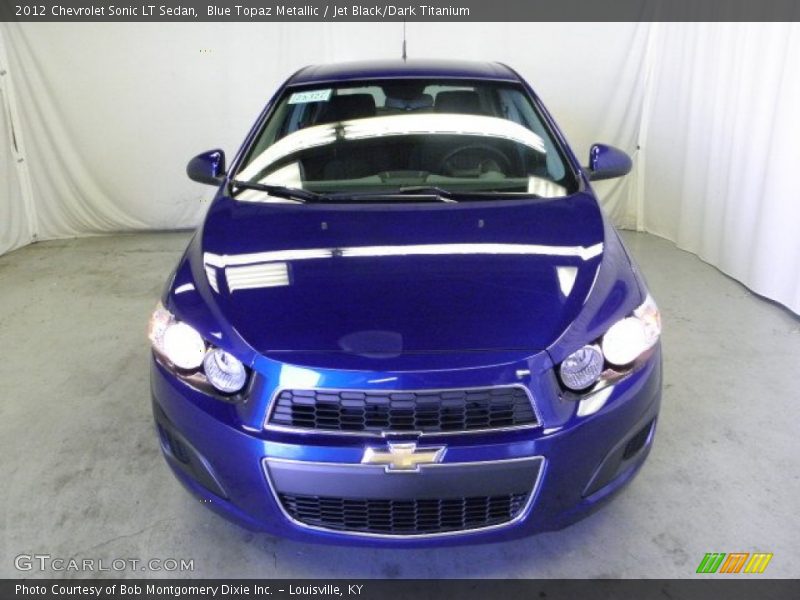 Blue Topaz Metallic / Jet Black/Dark Titanium 2012 Chevrolet Sonic LT Sedan