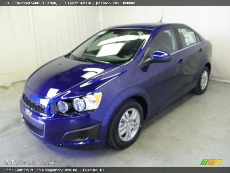 Blue Topaz Metallic / Jet Black/Dark Titanium 2012 Chevrolet Sonic LT Sedan