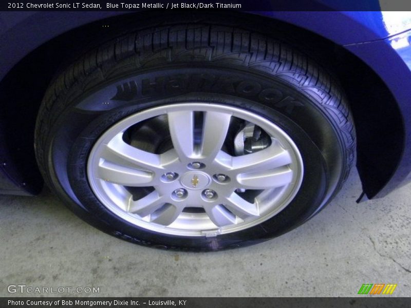 Blue Topaz Metallic / Jet Black/Dark Titanium 2012 Chevrolet Sonic LT Sedan