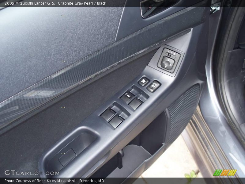 Graphite Gray Pearl / Black 2009 Mitsubishi Lancer GTS