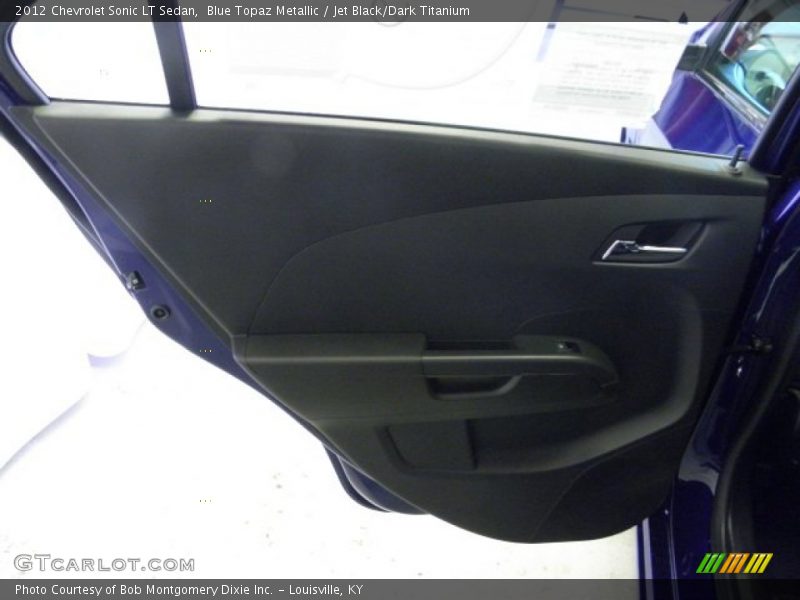 Blue Topaz Metallic / Jet Black/Dark Titanium 2012 Chevrolet Sonic LT Sedan