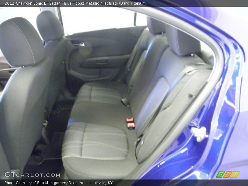 Blue Topaz Metallic / Jet Black/Dark Titanium 2012 Chevrolet Sonic LT Sedan