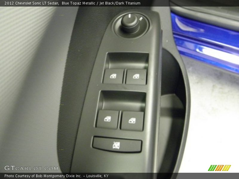 Blue Topaz Metallic / Jet Black/Dark Titanium 2012 Chevrolet Sonic LT Sedan