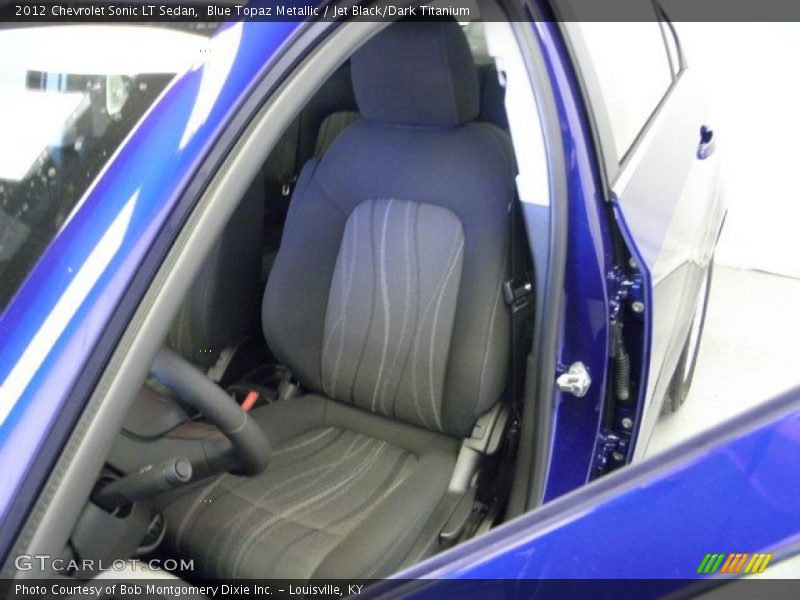 Blue Topaz Metallic / Jet Black/Dark Titanium 2012 Chevrolet Sonic LT Sedan
