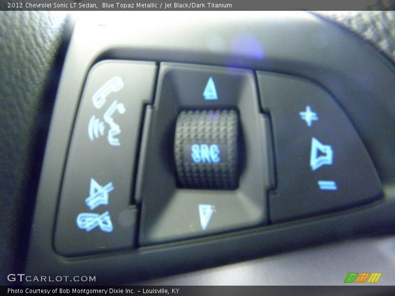 Blue Topaz Metallic / Jet Black/Dark Titanium 2012 Chevrolet Sonic LT Sedan