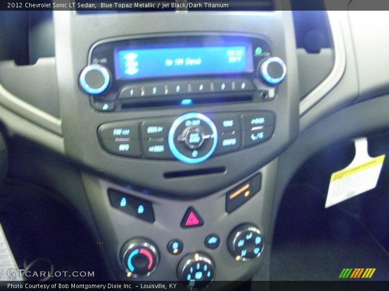 Blue Topaz Metallic / Jet Black/Dark Titanium 2012 Chevrolet Sonic LT Sedan