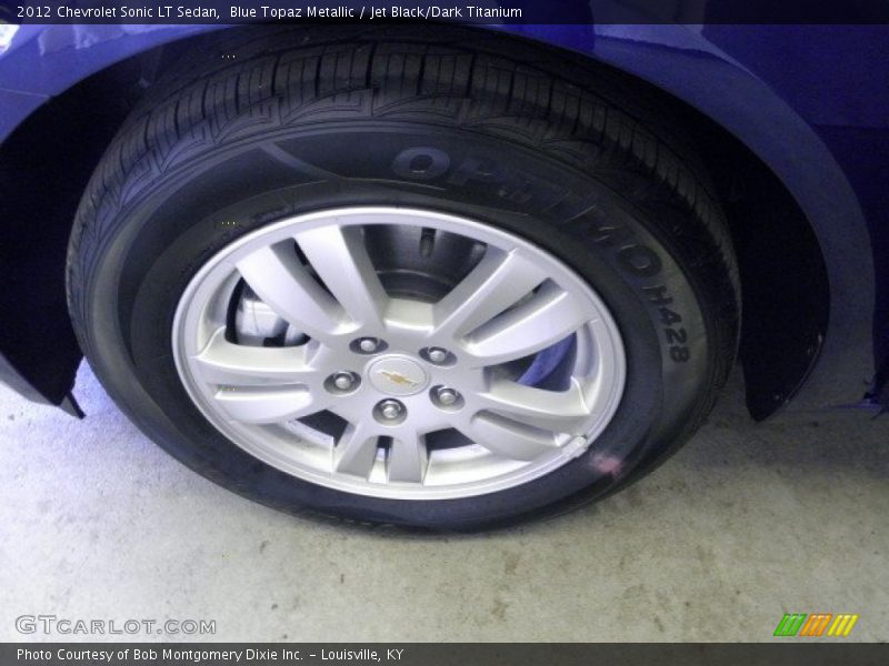 Blue Topaz Metallic / Jet Black/Dark Titanium 2012 Chevrolet Sonic LT Sedan