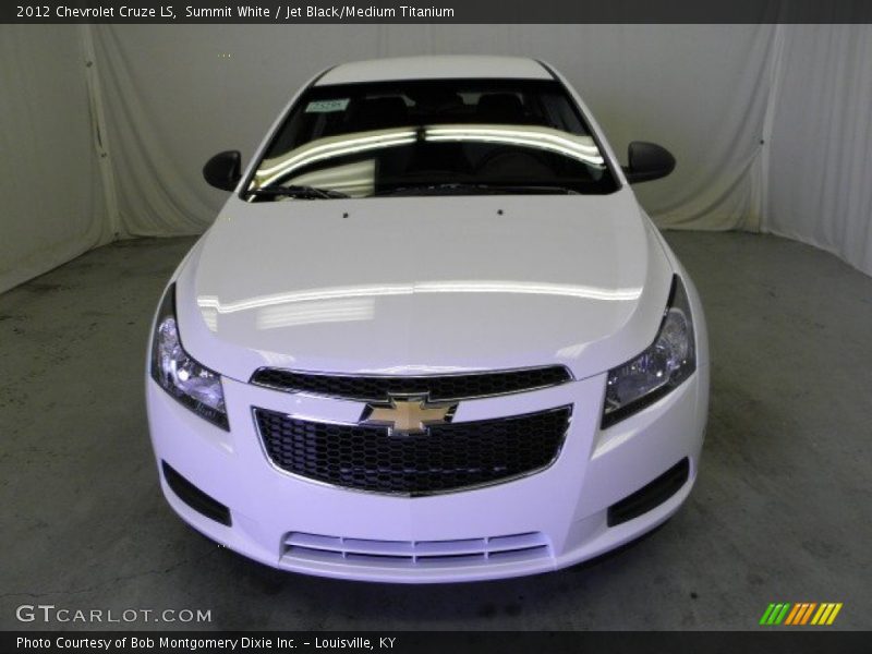 Summit White / Jet Black/Medium Titanium 2012 Chevrolet Cruze LS