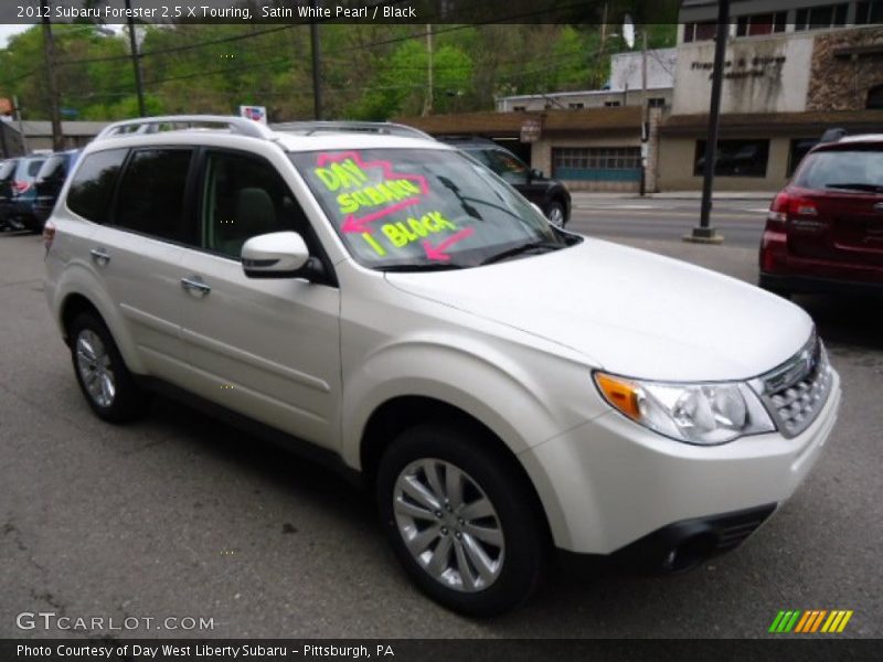 Satin White Pearl / Black 2012 Subaru Forester 2.5 X Touring