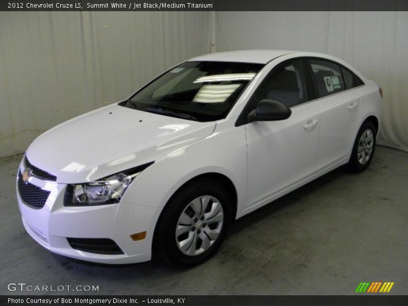 Summit White / Jet Black/Medium Titanium 2012 Chevrolet Cruze LS