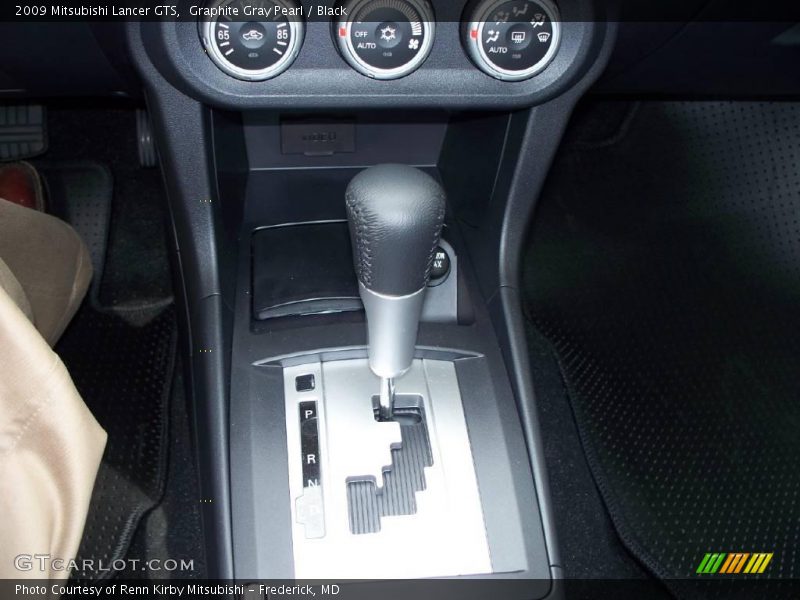 Graphite Gray Pearl / Black 2009 Mitsubishi Lancer GTS