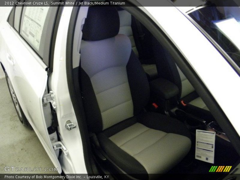 Summit White / Jet Black/Medium Titanium 2012 Chevrolet Cruze LS
