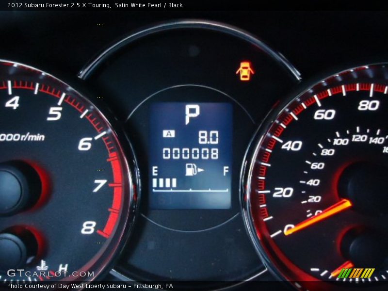 Satin White Pearl / Black 2012 Subaru Forester 2.5 X Touring