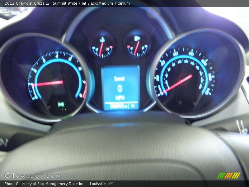 Summit White / Jet Black/Medium Titanium 2012 Chevrolet Cruze LS