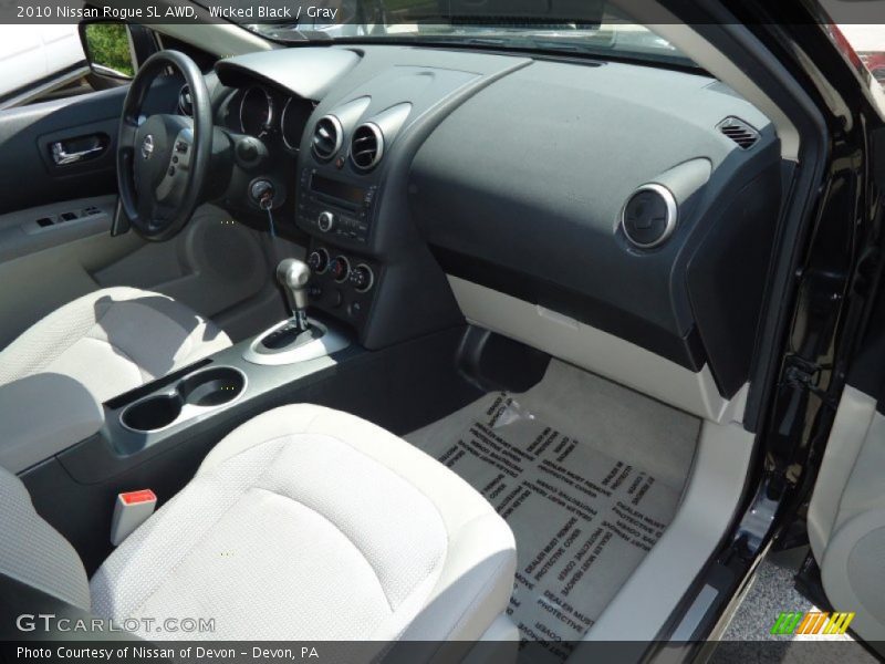 Wicked Black / Gray 2010 Nissan Rogue SL AWD