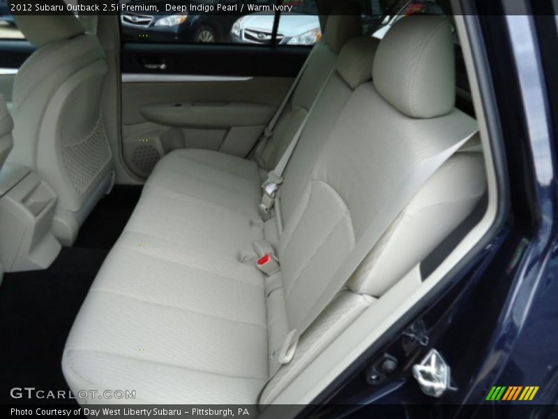 Deep Indigo Pearl / Warm Ivory 2012 Subaru Outback 2.5i Premium