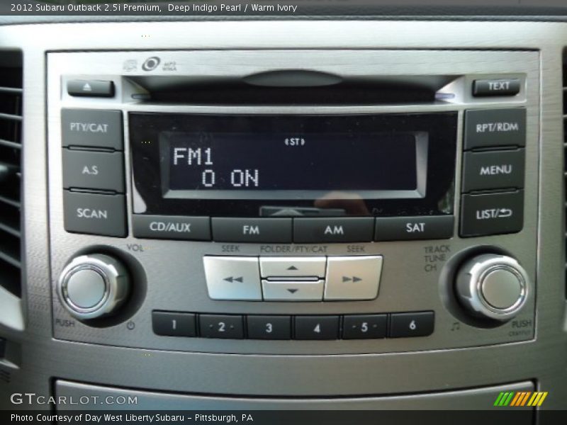 Deep Indigo Pearl / Warm Ivory 2012 Subaru Outback 2.5i Premium