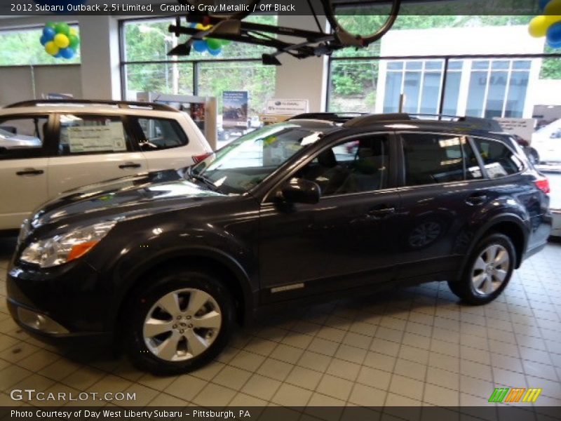 Graphite Gray Metallic / Off Black 2012 Subaru Outback 2.5i Limited