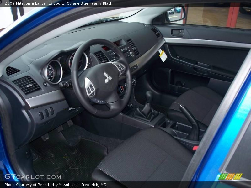 Octane Blue Pearl / Black 2009 Mitsubishi Lancer ES Sport