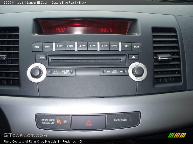 Octane Blue Pearl / Black 2009 Mitsubishi Lancer ES Sport