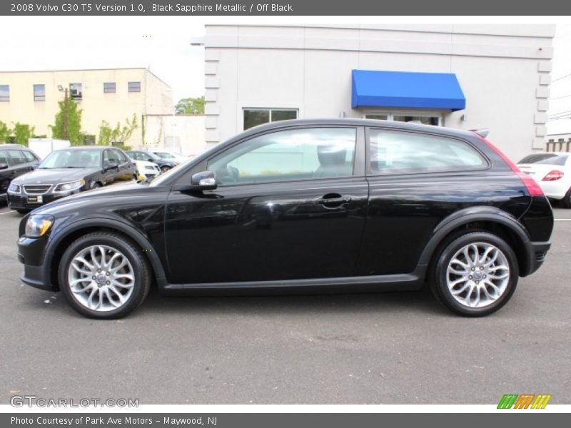 Black Sapphire Metallic / Off Black 2008 Volvo C30 T5 Version 1.0
