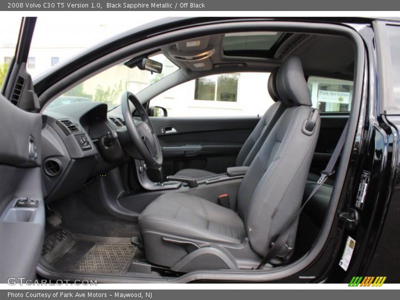 Black Sapphire Metallic / Off Black 2008 Volvo C30 T5 Version 1.0