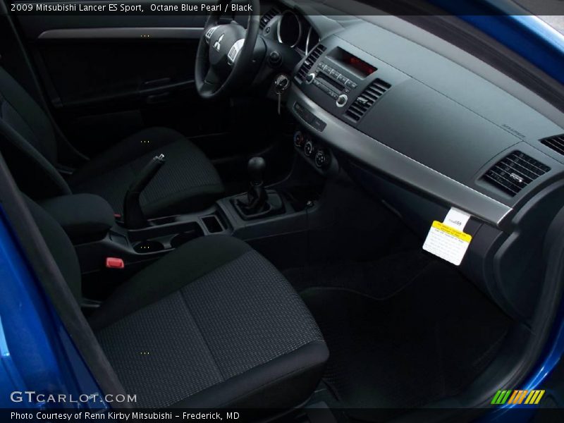 Octane Blue Pearl / Black 2009 Mitsubishi Lancer ES Sport