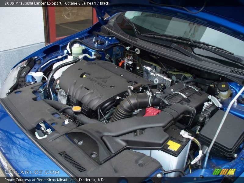 Octane Blue Pearl / Black 2009 Mitsubishi Lancer ES Sport