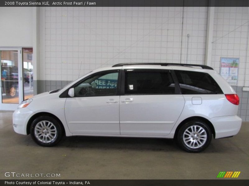 Arctic Frost Pearl / Fawn 2008 Toyota Sienna XLE