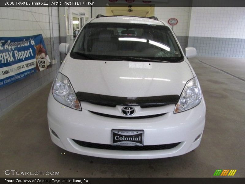 Arctic Frost Pearl / Fawn 2008 Toyota Sienna XLE