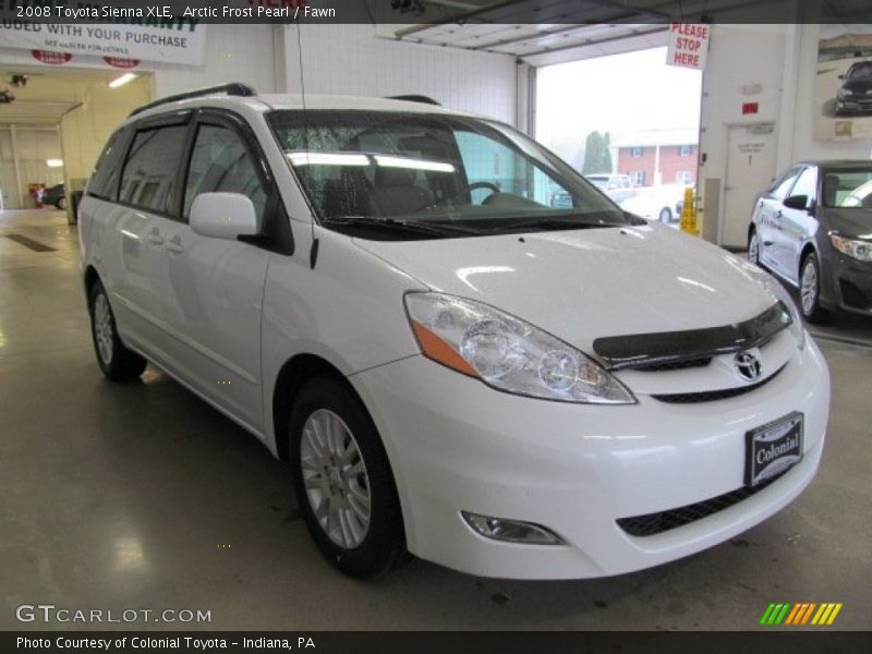Arctic Frost Pearl / Fawn 2008 Toyota Sienna XLE