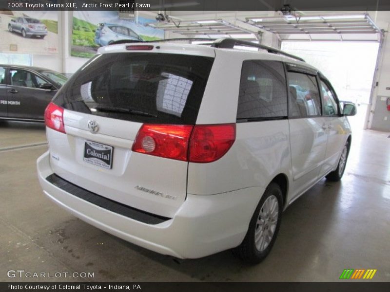 Arctic Frost Pearl / Fawn 2008 Toyota Sienna XLE