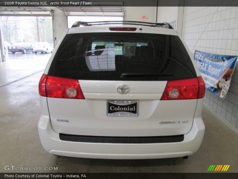 Arctic Frost Pearl / Fawn 2008 Toyota Sienna XLE