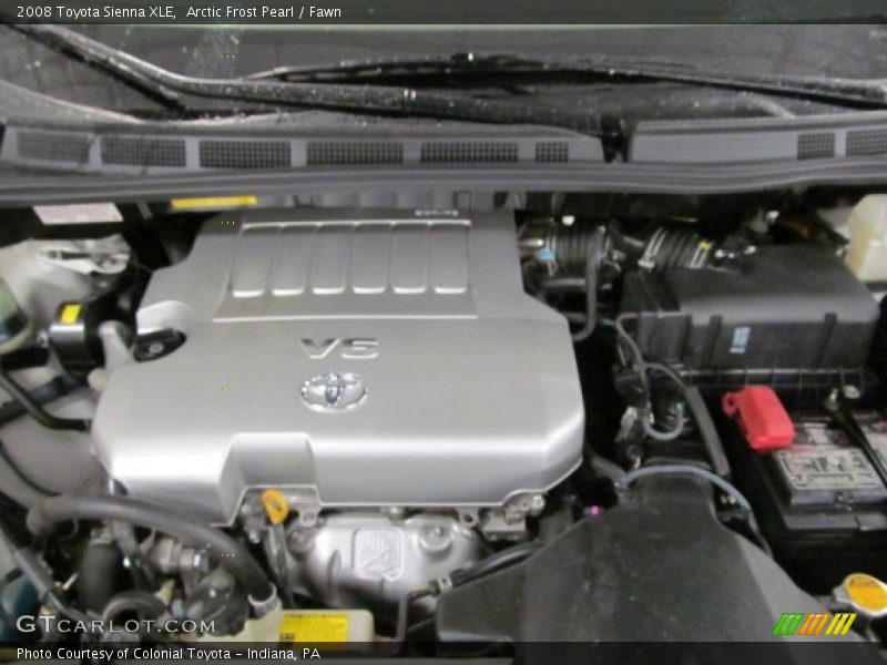 Arctic Frost Pearl / Fawn 2008 Toyota Sienna XLE