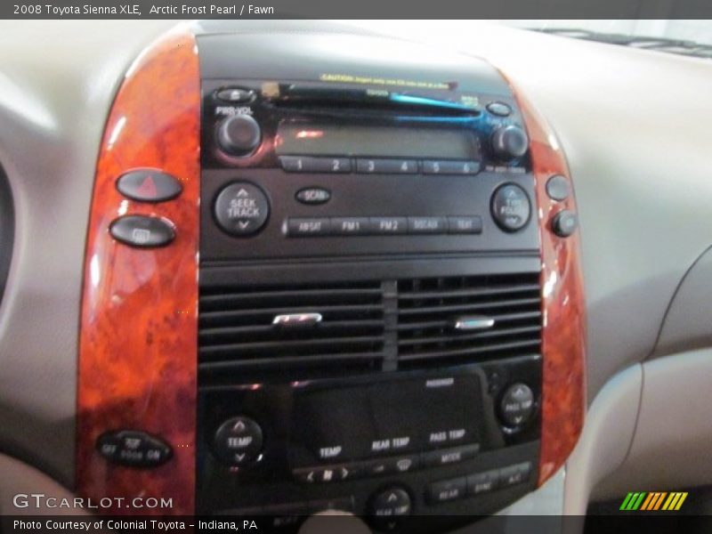 Arctic Frost Pearl / Fawn 2008 Toyota Sienna XLE