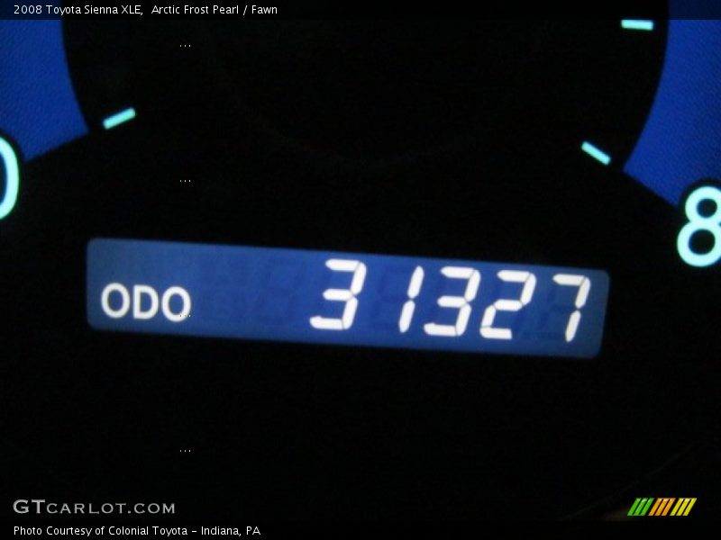 Arctic Frost Pearl / Fawn 2008 Toyota Sienna XLE