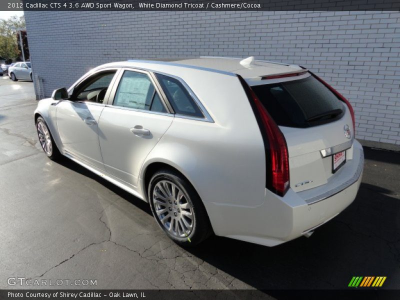 White Diamond Tricoat / Cashmere/Cocoa 2012 Cadillac CTS 4 3.6 AWD Sport Wagon