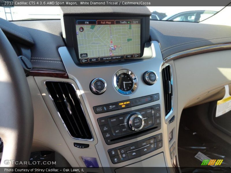 White Diamond Tricoat / Cashmere/Cocoa 2012 Cadillac CTS 4 3.6 AWD Sport Wagon
