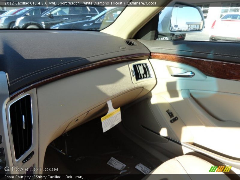 White Diamond Tricoat / Cashmere/Cocoa 2012 Cadillac CTS 4 3.6 AWD Sport Wagon