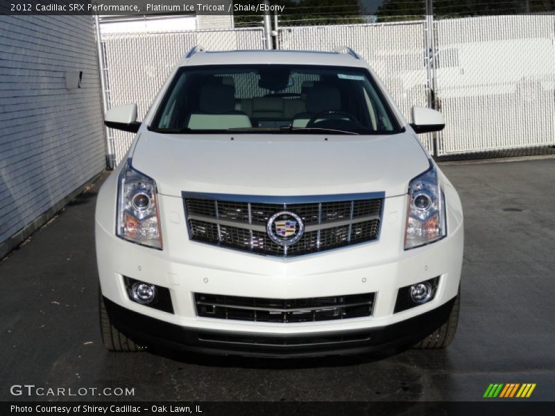 Platinum Ice Tricoat / Shale/Ebony 2012 Cadillac SRX Performance