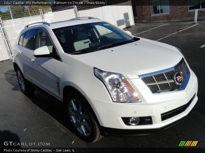 Platinum Ice Tricoat / Shale/Ebony 2012 Cadillac SRX Performance