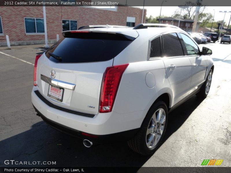 Platinum Ice Tricoat / Shale/Ebony 2012 Cadillac SRX Performance