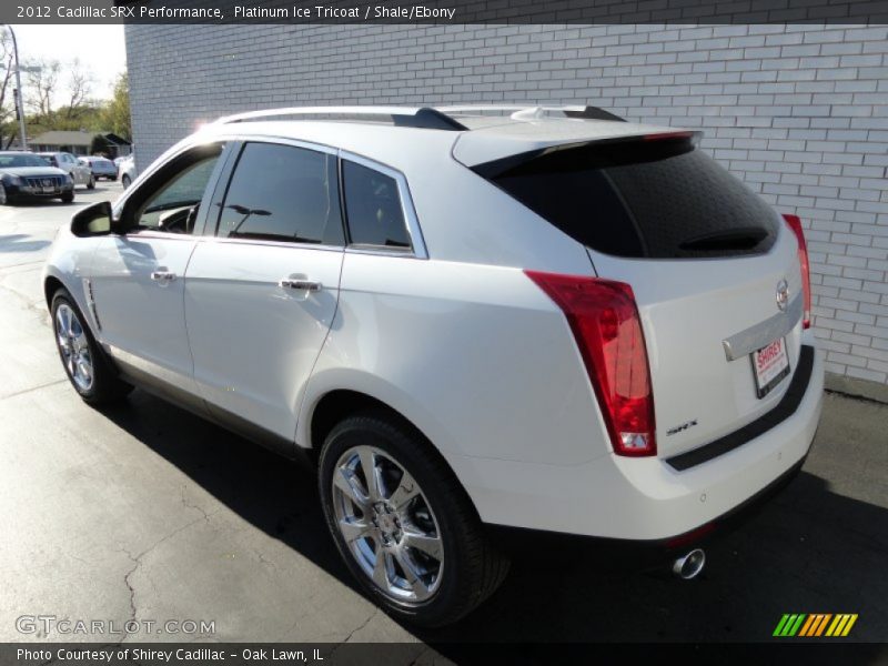 Platinum Ice Tricoat / Shale/Ebony 2012 Cadillac SRX Performance