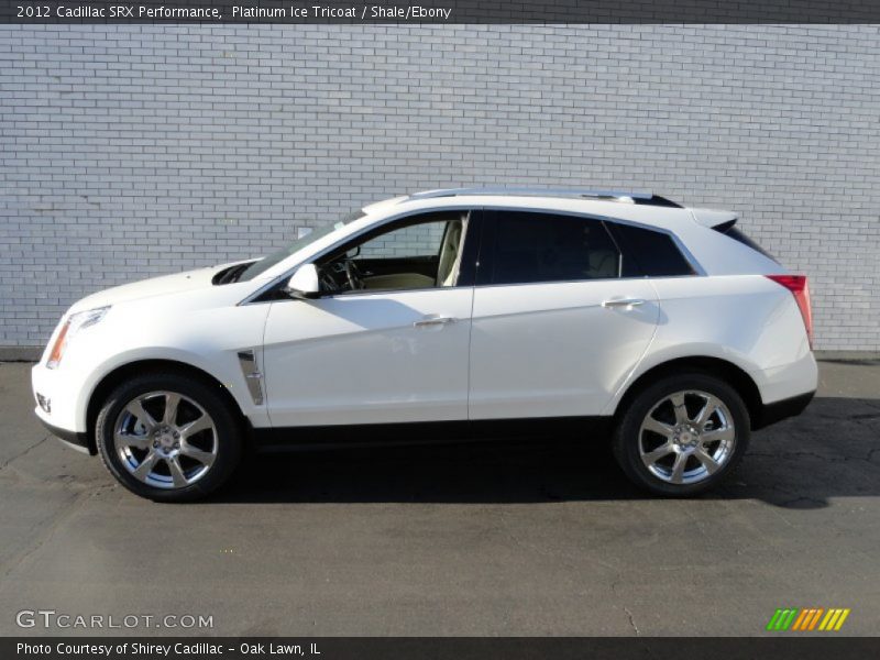 Platinum Ice Tricoat / Shale/Ebony 2012 Cadillac SRX Performance