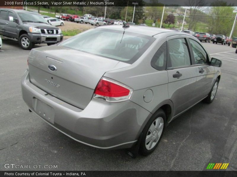 Vapor Silver Metallic / Medium Stone 2008 Ford Focus S Sedan