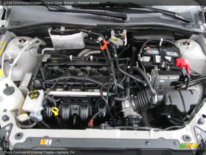 Vapor Silver Metallic / Medium Stone 2008 Ford Focus S Sedan