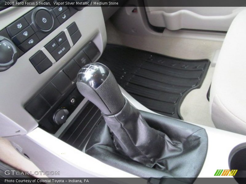 Vapor Silver Metallic / Medium Stone 2008 Ford Focus S Sedan