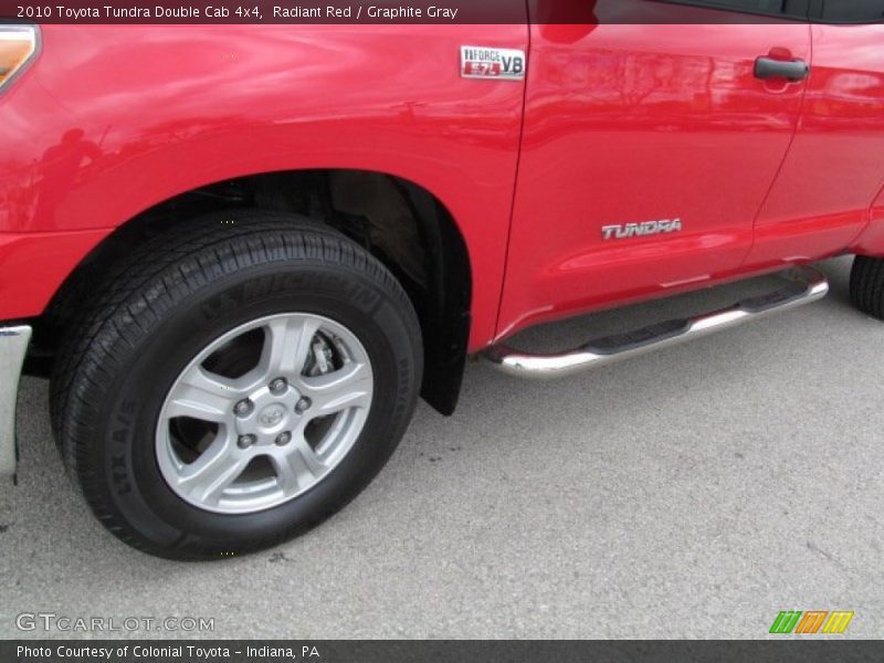 Radiant Red / Graphite Gray 2010 Toyota Tundra Double Cab 4x4