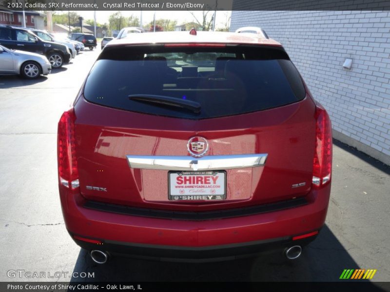 Crystal Red Tintcoat / Ebony/Ebony 2012 Cadillac SRX Performance