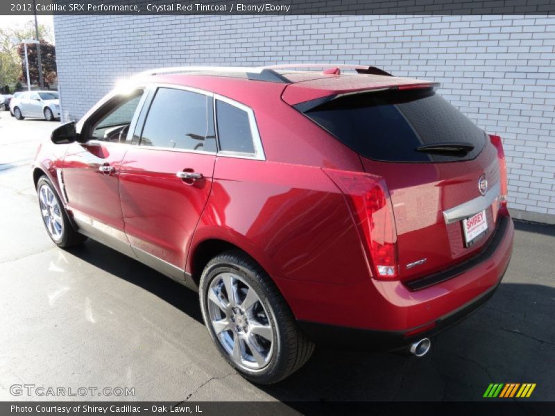 Crystal Red Tintcoat / Ebony/Ebony 2012 Cadillac SRX Performance